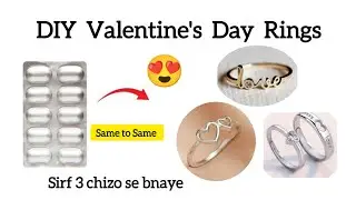 DIY homemade couple love rings🥰😍how to make rings from waste/homemade ring/diy rings best ring ever!