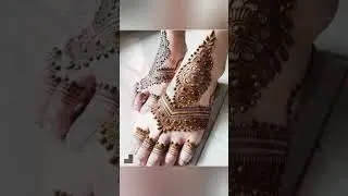 latest unique feet mehndi designs#mehndi #feet#youtubeshorts #shortsfeed #shorts #bridal