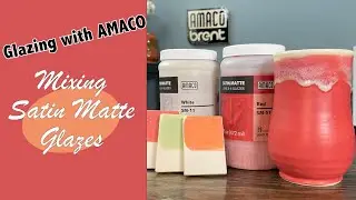 Glazing with Amaco: Mixing Satin Mattes for custom colors