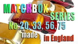 Matchbox Series No 20, 33, 56, 75 / bmc 1800 pininfarina lamborghini marzal miura ferrari berlinetta
