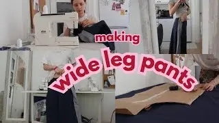 Making wide Leg pants / pattern making and sewing