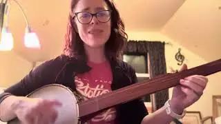 High On A Mountain- Ola Belle Reed Cover on Fretless Clawhammer Banjo
