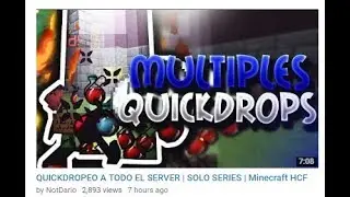 DEMASIADOS QUICKDROPS! | SOLO SERIES | Minecraft HCF