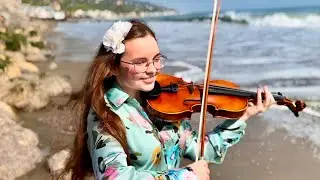 Malibu - Miley Cyrus | Violin Cover by Holly May (Filmed in Malibu)