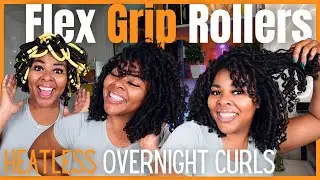 Инструмент без нагрева для создания локонов за ночь | Бигуди Flex Grip — спиральные локоны