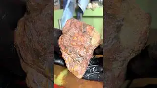 Cutting A Big Lava Jasper!