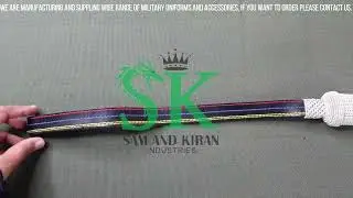 Sword knot silver with black leather strap, Leather Sword Knots, Sword Knots
