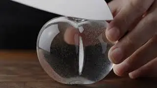 Slicing Glass Fruit in ASMR &mdash; Unreal Textures!