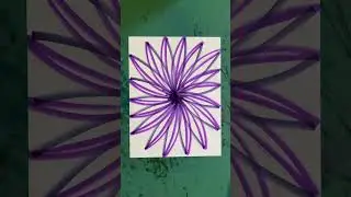Epic!!⭐️Marker Art Challenge Drawing💜💜💜 #art #shorts