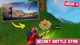WEEK 4 SEASON 10 SECRET BATTLE STAR LOCATION - find the secret battle star in loading screen 4
