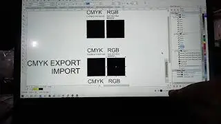 demonstration of CMYK & RGB color for deep black printing