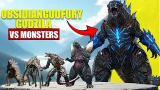 Obsidian FuryGodzilla vs Giant Monsters | 3D Monster Size Comparison 2025