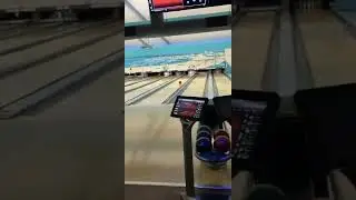 Guy Throws Bowling Ball Hits A Strike