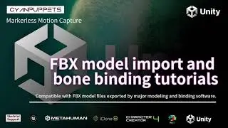 FBX model import and bone binding tutorials | Accelerating 3D Content Creation with Cyanpuppets