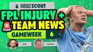 HAALAND STARTING? | FPL GW6 INJURY + TEAM NEWS 🚨 |  Fantasy Premier League Tips 2025/26