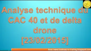 Analyse technique CAC 40 et delta drone-  Apprendre le trading et Ichimoku