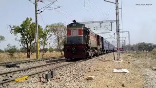 DEMU + ICF Mix Rake accelerating towards Phulera  | Indian Railways