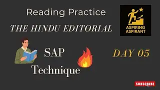 Reading The Hindu Editorial |SAP Technique🔥🔥|CAT'25