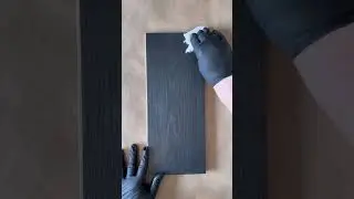 How to create an opaque black wood finish on white oak wood! #rubiomonocoat