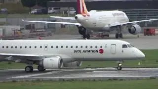 WDL Aviation Embraer 190LR departing Hamburg Airport