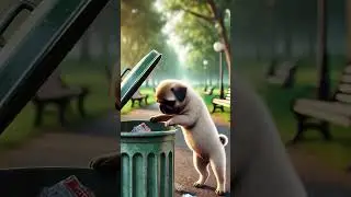 Lovely monkey was bullied by kid, poor pug rescued him #story #animals #rescue #cuteanimals#cute