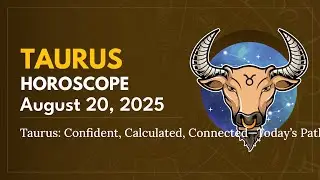Daily TAURUS Horoscope (August 20, 2025) ♉️ 🌟 Taurus: Confident, Calculated, Connected&mdash;Today&rsquo;s Path