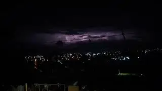 Relâmpagos no céu de Cascavel PR 