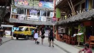 Montañita Ecuador HD 2013 a walk in main street