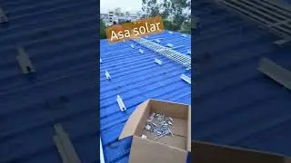Teen Shed Solar power plant Installation By Asa solar  #shortvideo #reels #solar #renewableenergy