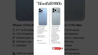 iphone 13 pro max vs iPhone 17 pro max features and specifications #iphoneleaks #iphone17promax
