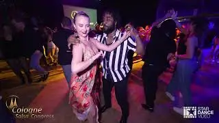 Tyrone S-a & Aleksandra Shatalova ~ social dancing @ Cologne Salsa Congress 2023