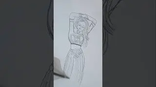 Easy Girl Drawing 😍 #shorts #short #ytshorts #youtubeshorts #art #mpiankuartis