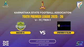 KSFA | YPL 2025 - 26 | U - 11 | HAL | KICKSTART FC VS SPORTHOOD FC YELLOW | 4.1.26