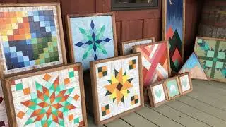 Barn Quilts. Handmade Wooden Barn Quilts with Quilt Inspired Geometric Patterns.