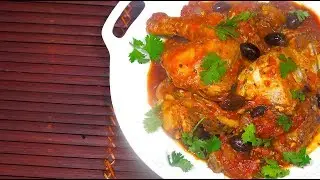 Garlic Chicken Tomato - Italian Chicken Recipe - How to Make Chicken Stew - Stewed Chicken