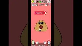 pou makan sushi #gamepou #gaming #pougame #games #gameplay #funny #animation