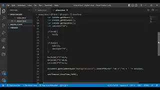 Create digital clock using javascript.