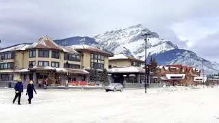 BANFF Winter Walk in Downtown 4K🇨🇦 CANADA Travel