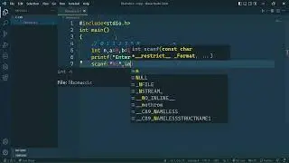 wap in c to print fibonacci series in vs code