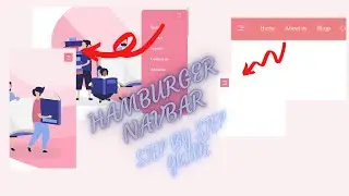 How To Create a Hamburger Menu in HTML , CSS and JavaScript |step by step tutorial