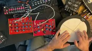 Korg SQ-1 to BugBrand Chirper & DRM2 McMillen BopPad to Synclavier REGEN