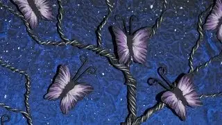 Mixed Media Art - Wire Butterfly Tree