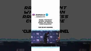 RARE MOMENT WHEN LEBRON RAGE ON PRESS CONFERENCE | #fyp #nba #basketball #lebronjames