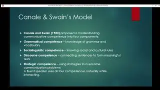 Communicative Competence