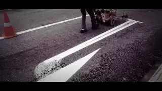 Road Marker Painting- Precision Through Years of Practice..