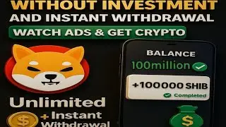Unlimited Free SHIB Earning 💰 | No Investment | Instant Withdrawal Proof 2025 🚀🔥