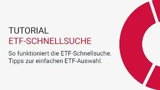 extraETF.com &ndash; So funktioniert die ETF-Schnellsuche