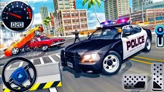 Realistic Police Car Chase Simulator 3D - Real City Cop  Pursuit Gameplay | Android Gameplay 