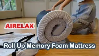 Roll Up Memory Foam Mattress for Camping AIRELAX