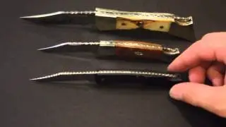 Filework on knives by Jeff Perkins in the early 1990's : Case Knives